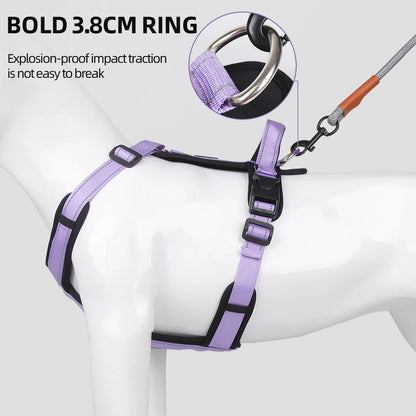 Pet Dog Harness with Handle for Medium Large Dogs French Bulldog Vest Harness Adjustable Puppy Chest Straps Labrador Dogs Collar