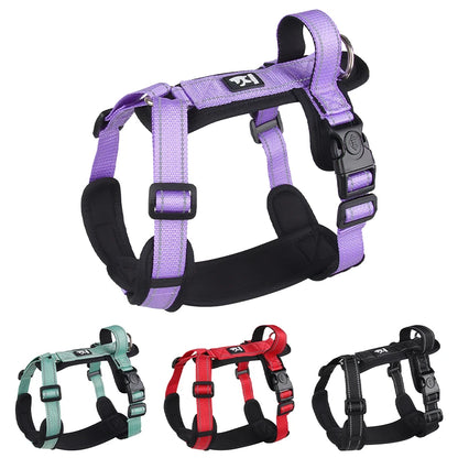 Pet Dog Harness with Handle for Medium Large Dogs French Bulldog Vest Harness Adjustable Puppy Chest Straps Labrador Dogs Collar
